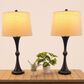 Timberlake 28" Table Lamp with USB Charging Ports and Touch Control in Black (Set of 2), , large