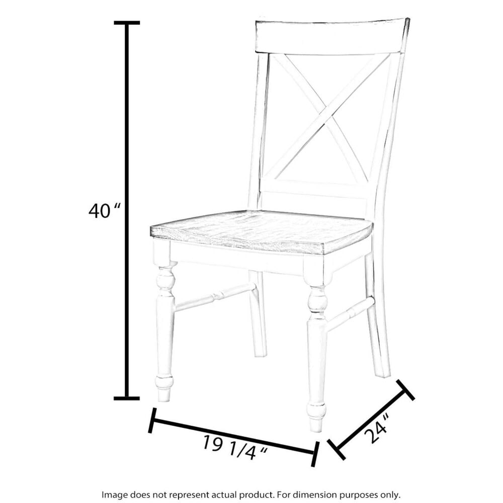 A-America Stone Creek Side Chair in Chicory and Slate Black, , large