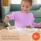 Fisher Price Wooden Kitchen Pretend with Play Pots and Pans Set in Multicolor, , large