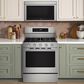 KitchenAid 2-Piece Kitchen Package with 30" Smart Freestanding Gas Range and 30" Over-the-Range Microwave Oven in PrintShield Stainless Steel, , large