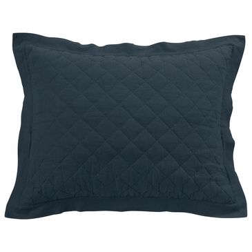 HiEnd Accents Diamond 20" x 34" Pillow Sham in Navy, , large