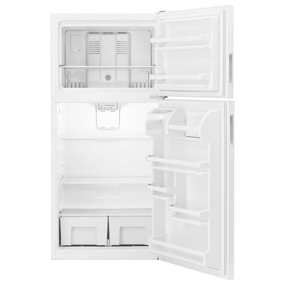 Amana 18.15 Cu. Ft. Top Freezer Refrigerator with Glass Shelves in White, , large