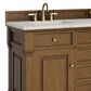 James Martin Vanities Brookfield 60" Double Bathroom Vanity in Honey Oak with 3 cm Eternal Jasmine Pearl Silestone Top, Rectangular Sinks and FreePower Wireless Charger, , large