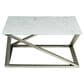 Steve Silver Zurich Cocktail Table in White and Pewter, , large