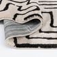 Central Oriental Oklahoma Charlin White Sand and Iron 7"10" x 9"10" Area Rug, , large