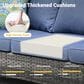 HOMLUX 6-Piece Outdoor Furniture Set in Denim Blue, , large