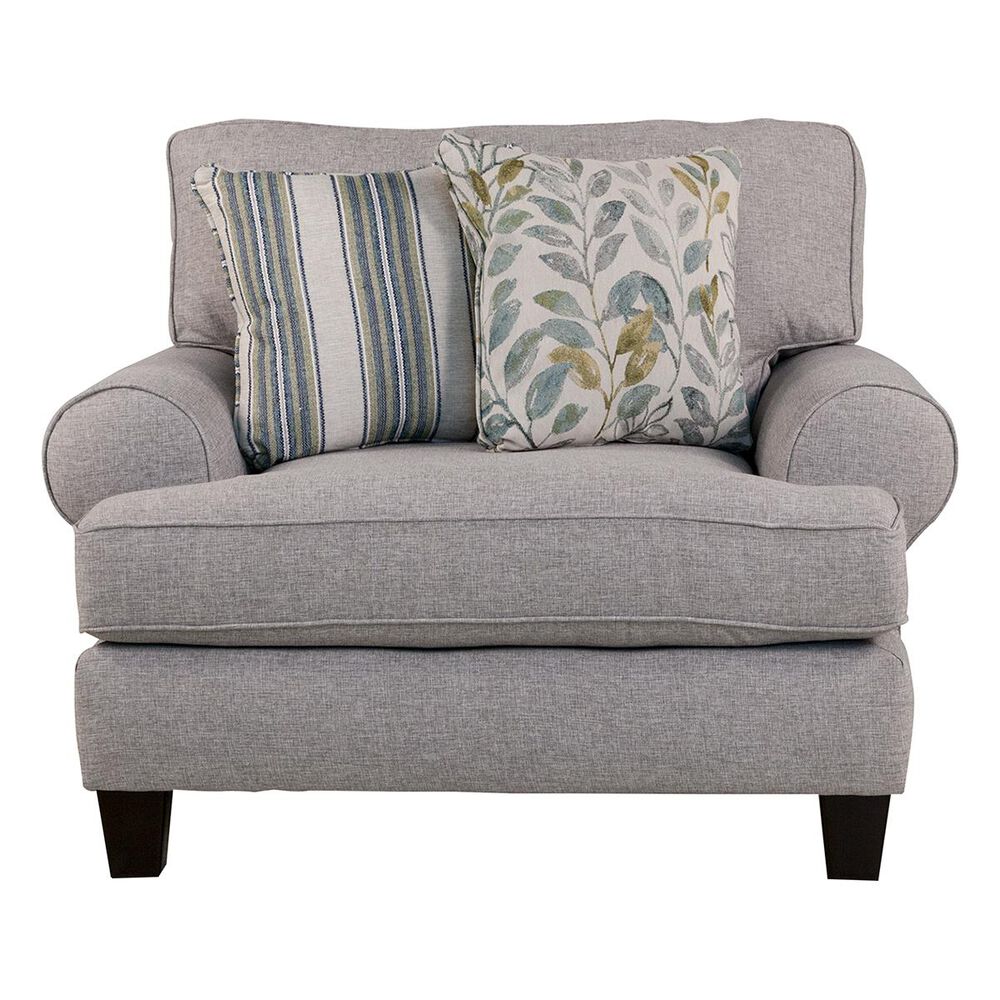 Xenia Chair and a Half in Thrillist Fog, , large
