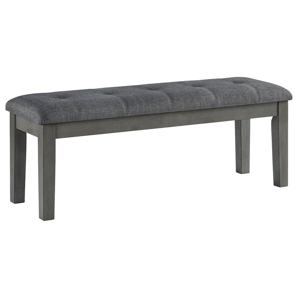 Ashley Hallanden 50" Dining Bench in Antiqued Gray, , large