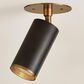 Troy Lighting Caleb 1-Light Flush Mount in Patina Brass and Bronze, , large