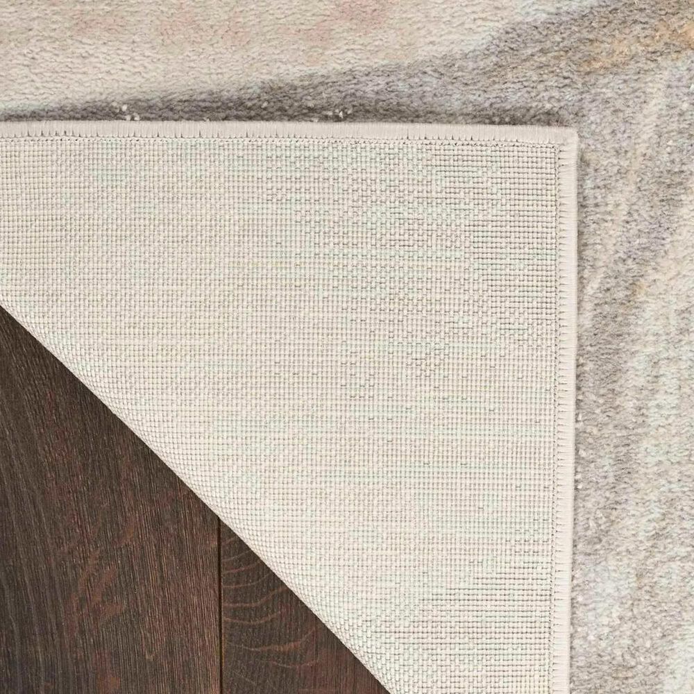Nourison Brushstrokes 2&#39;2&quot; x 7&#39;6&quot; Beige and Grey Runner, , large
