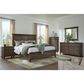 Riva Ridge Oxford King Panel Bed in Cocoa with USB Ports, , large