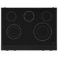 Thor Kitchen Gordon Ramsay 6 Cu. Ft. 36" Professional Electric Range with Navy Blue Handle Kit in Black, , large