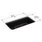 Kohler Cairn 33.5" Single Bowl Sink in Matte Black, , large