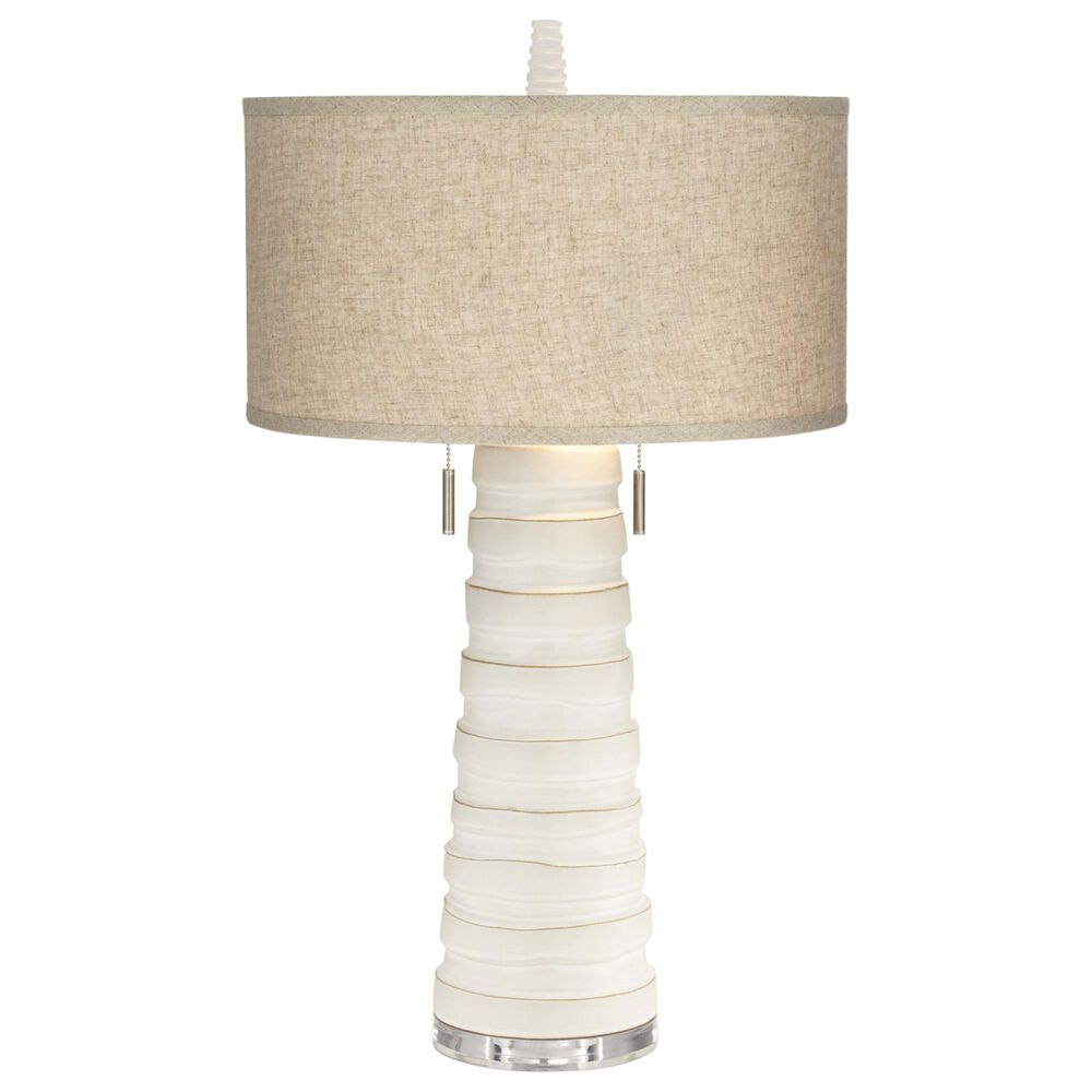 Pacific Coast Lighting Industrial Matinee Table Lamp in White, , large