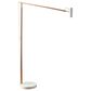 Adesso Crane LED Floor Lamp in Natural Ash Wood and White, , large