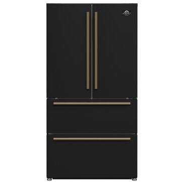 Forno Moena 19.2 Cu. Ft. French Door Refrigerator in Black, , large