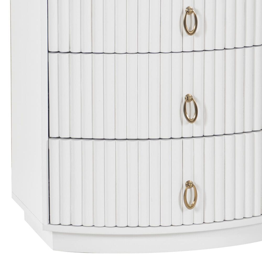 Linon Home Decor Chantel 3-Drawer Nightstand in White, , large