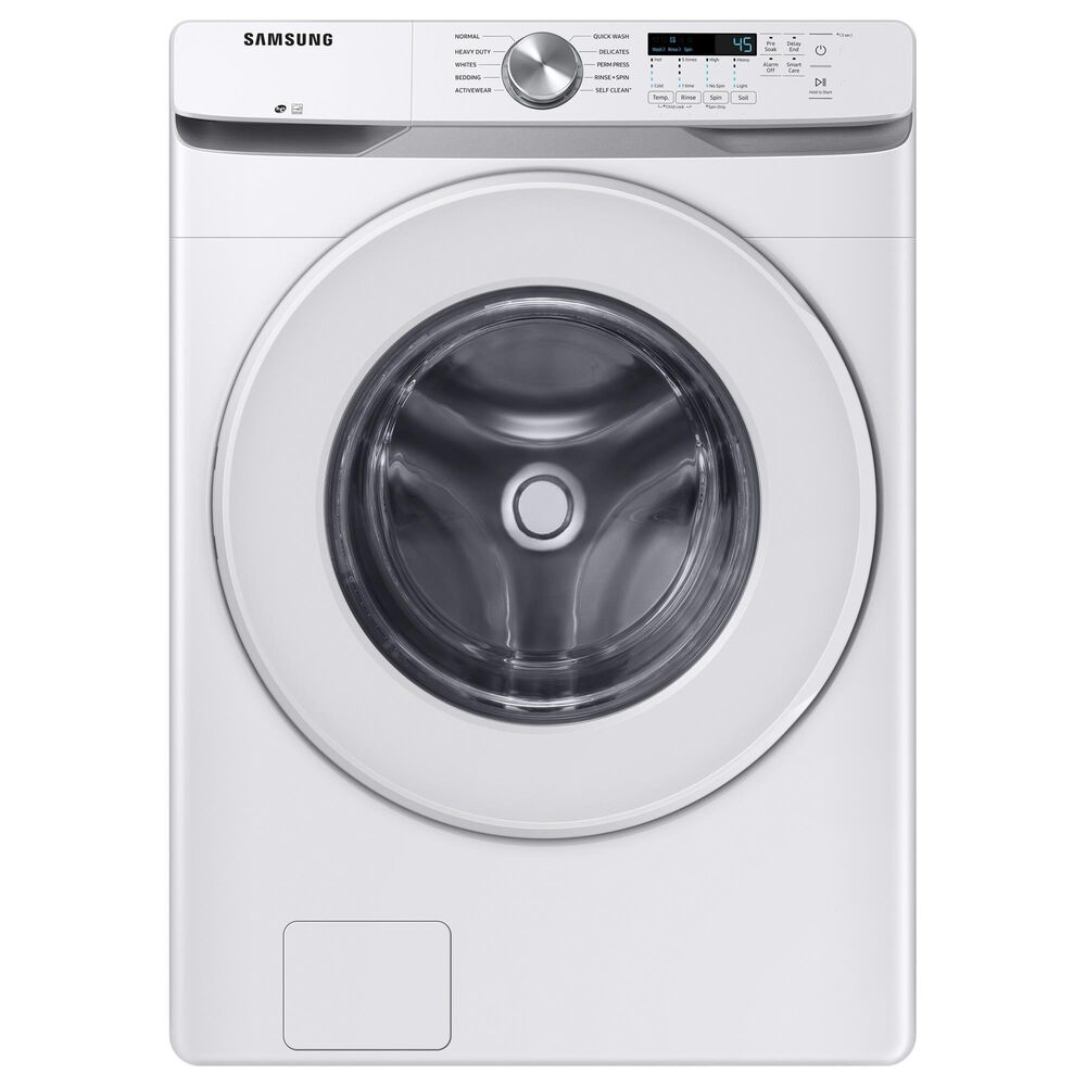 Samsung 4.5 Cu. Ft. Front Load Washer with Shallow Depth in White Nebraska Furniture Mart