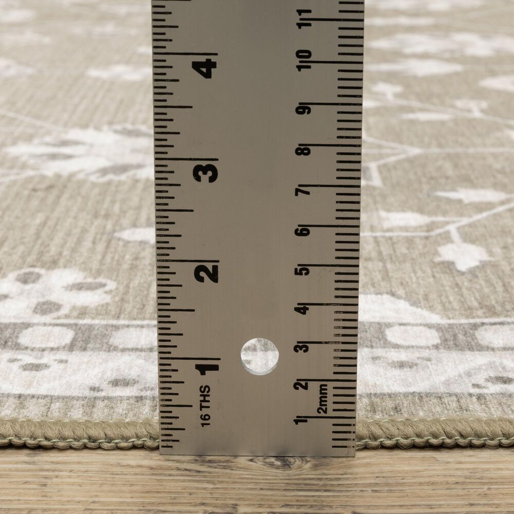 ROW by Oriental Weavers Addison Brown and Ivory 6'7" x 9'2" Area Rug, , large