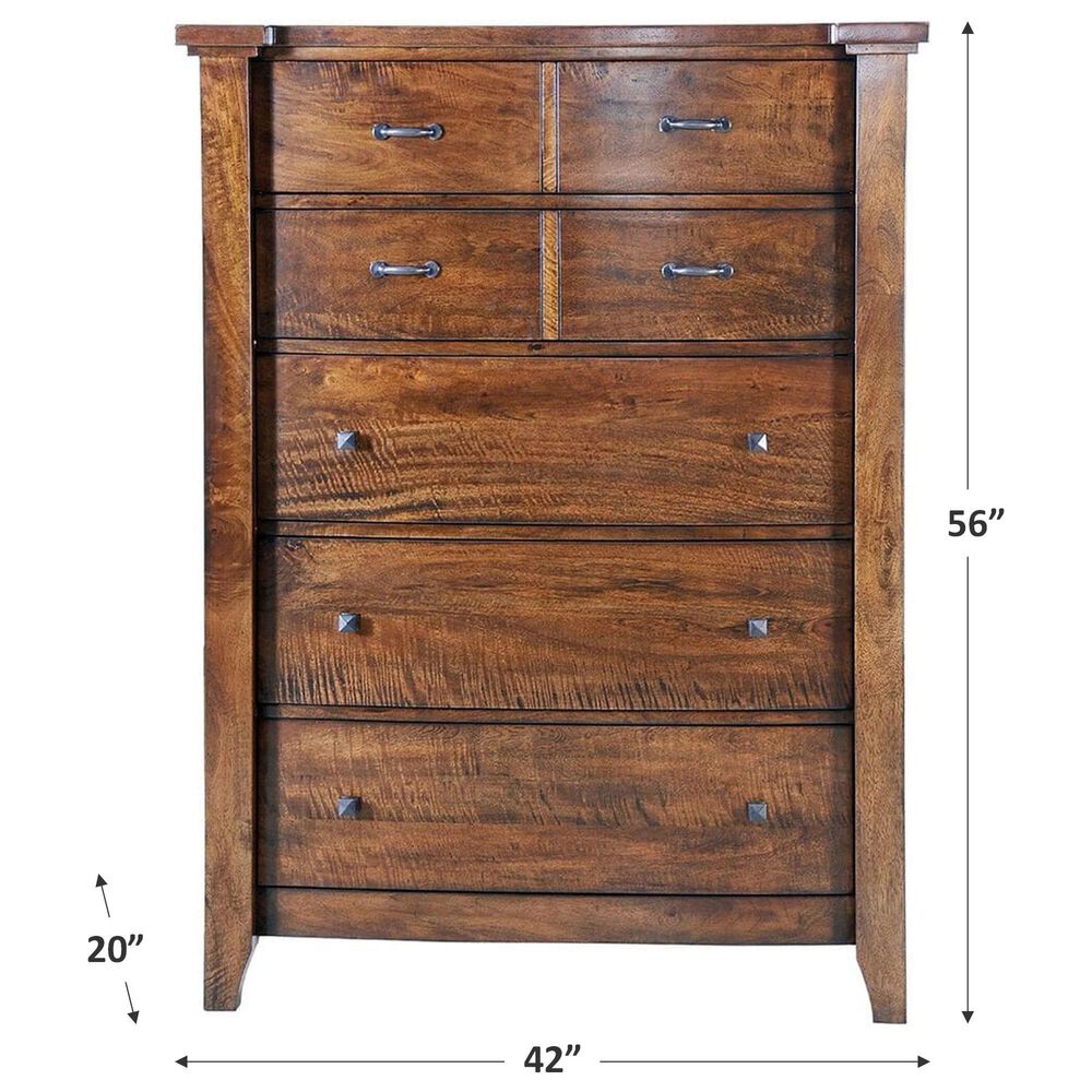 Napa Furniture Design Whistler Retreat 5-Drawer Chest in Dark Mango, , large