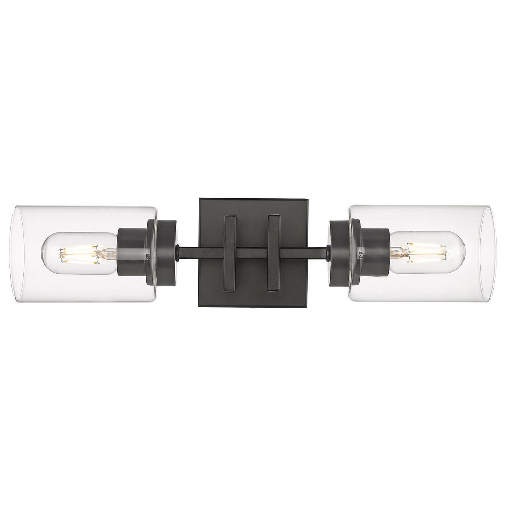 Golden Lighting Tribeca 2-Light Wall Sconce in Matte Black, , large