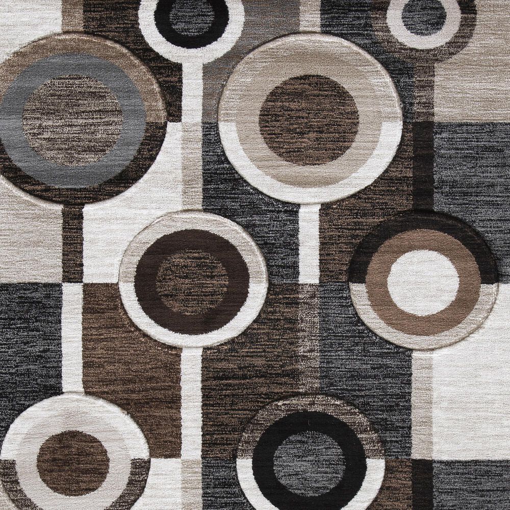 Ashley Guintte 8&#39; x 9&#39;6&quot; Black, Brown and Cream Area Rug, , large