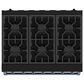 Thor Kitchen Gordon Ramsay 6 Cu. Ft. Professional Gas Range with Blue Handle Kit in Black, , large