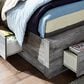Ashley Baystorm King Panel Bed with 4 Storage Drawers in Gray, , large