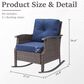 Sunwell Garden Patio Rocking Chair in Navy, , large