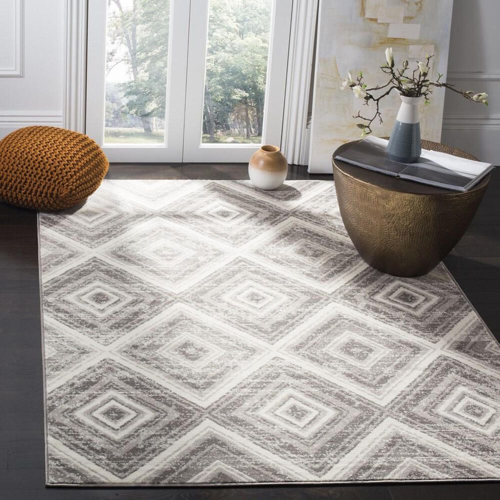 Safavieh Skyler SKY120K 10&#39; x 14&#39; Grey and Ivory Area Rug, , large