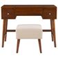 Linon Home Decor Viola Vanity with Stool in Walnut, , large