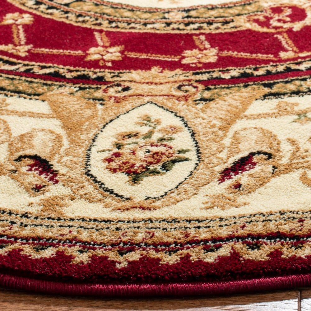Safavieh Lyndhurst LNH223 5&#39;3&quot; Round Red and Ivory Area Rug, , large