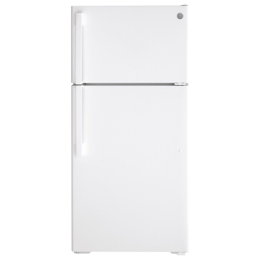 GE Appliances 15.6 Cu. Ft. Top Freezer Refrigerator with Right Hinge in White, , large