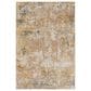 Surya Reina Cream, Light Gray, Light Brown, Tan, Denim and Mustard 7"10" x 10"2" Area Rug, , large