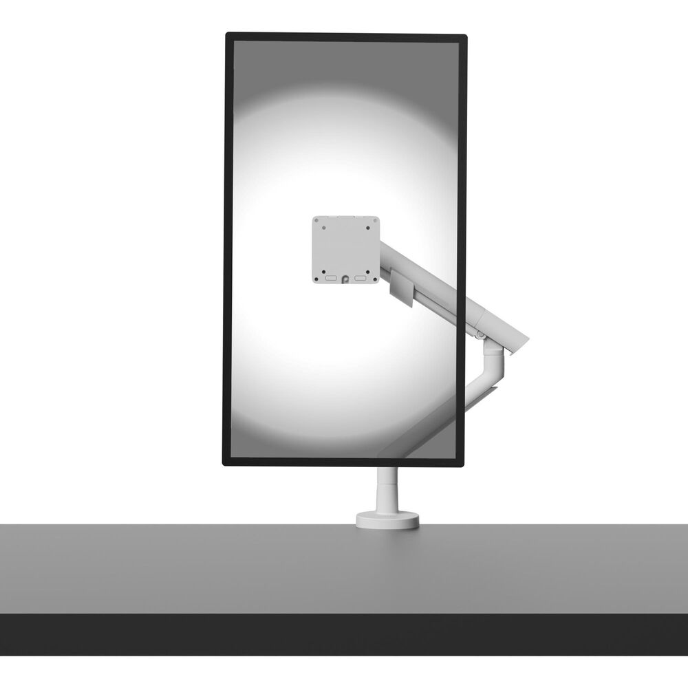 Kanto Single Monitor Desk Mount for 17" - 40" Displays in White, , large
