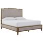 Ashley Sharlance California King Upholstered Panel Bed in Light Brown, , large