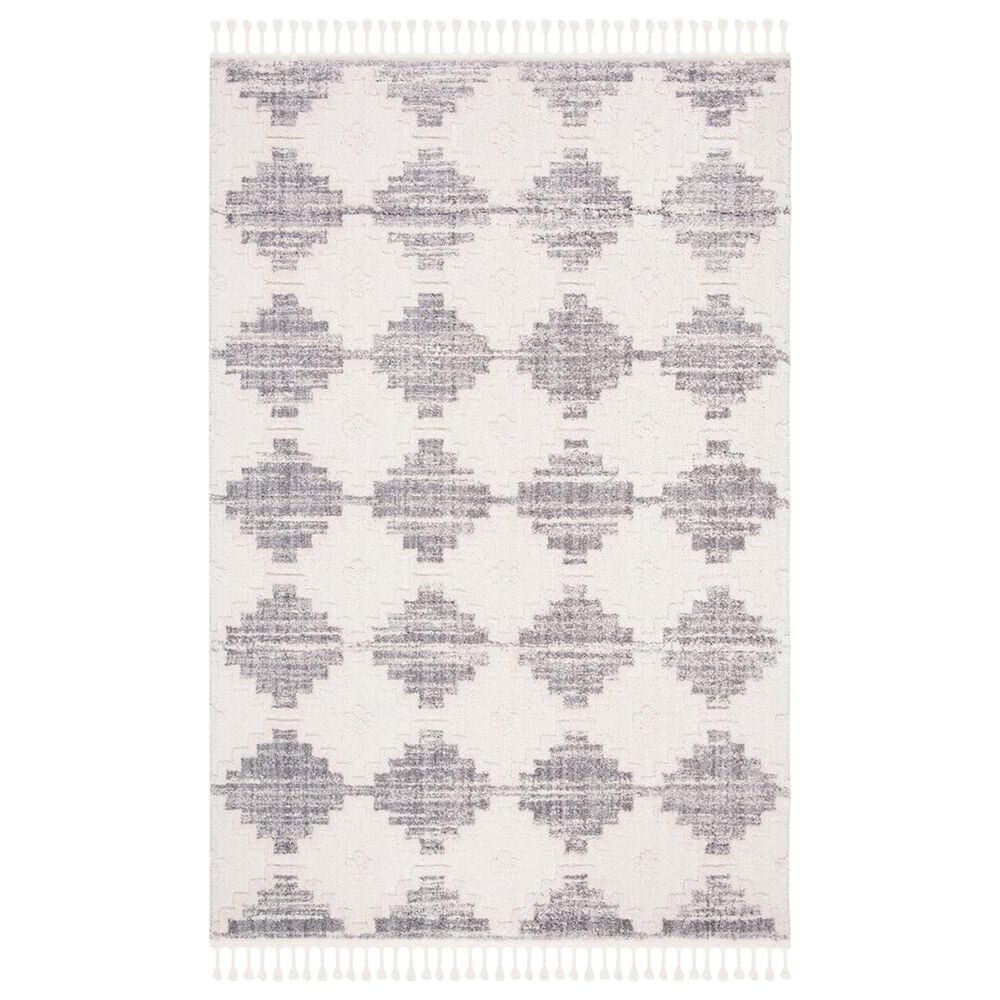 Safavieh Marrakesh MRK530E 5"3" x 7"6" Ivory and Grey Area Rug, , large