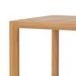 Hearth and Haven Leah 3-Piece Patio Chat Set with Cream Cushion in Teak, , large