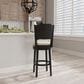 The Monday Company Clarion Swivel Bar Height Stool in Black and Greige, , large