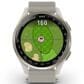 Garmin Approach S50 43mm Golf and Fitness Smartwatch Cream Gold Aluminum Bezel Case with Ivory Nylon Band, , large