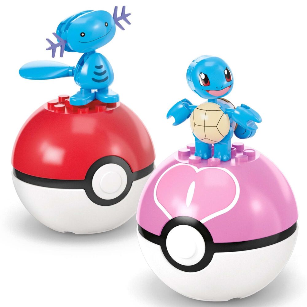 Mattel Pokemon Mega Water-Type Trainer Team Building Set in Multicolor, , large