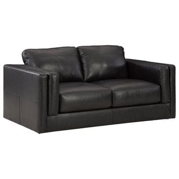 Ashley Amiata Stationary Loveseat in Onyx, , large