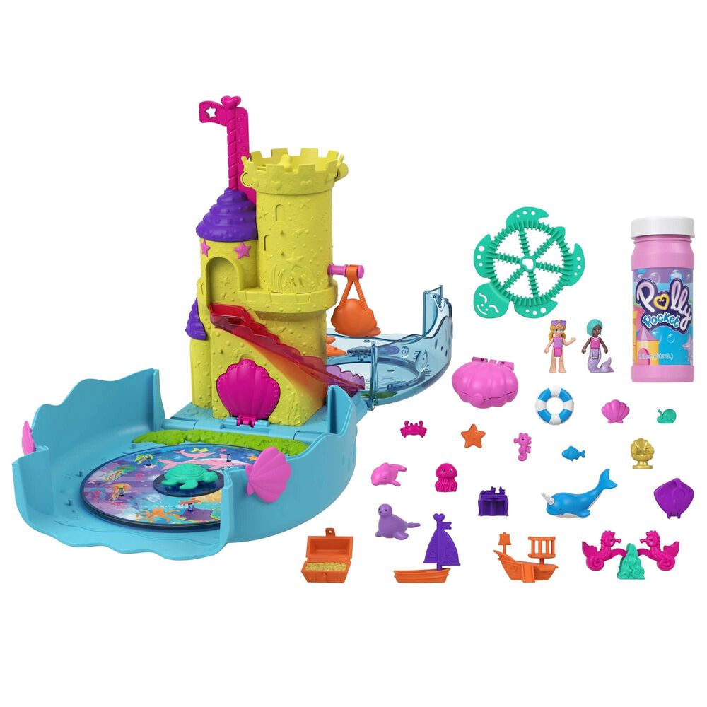 Polly Pocket Bubble Aquarium with Underwater Theme, , large
