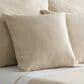 Ann Gish Lamina 22" x 22" Square Throw Pillow in Sand, , large