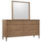 Urban Home Whitmore 6 Drawer Dresser and Mirror in Brown, , large