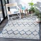Safavieh Cabana CBN333G 4"5" x 6"5" Grey and Blue Indoor/Outdoor Area Performance Rug, , large