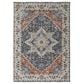 Feizy Kaia 39HTF 5" x 7"9" Blue and Red Area Rug, , large
