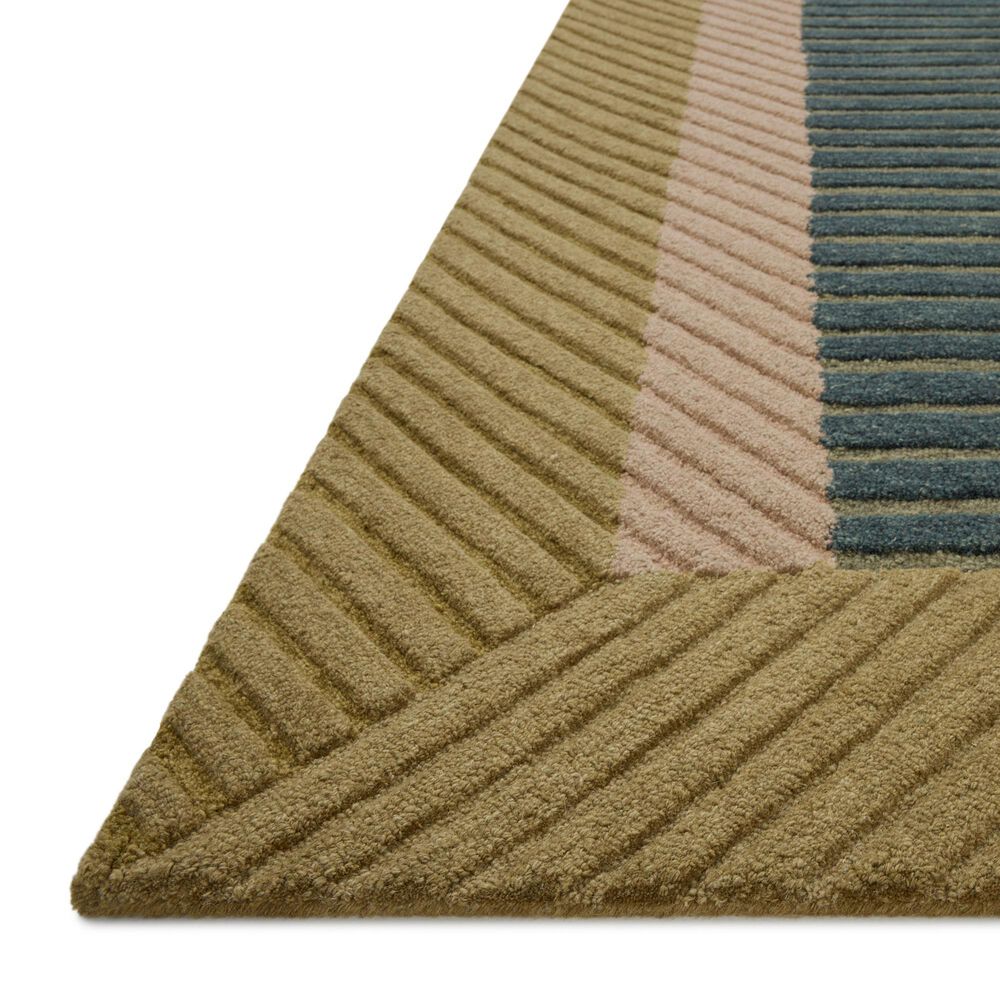 Loloi Madi Green and Multicolor 3'6" x 5'6" Area Rug, , large
