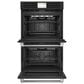 Cafe 2-Piece Kitchen Package with Matte Black 30" Smart Built-In Convection Double Wall Oven and Stainless Steel 30" Gas Cooktop, , large