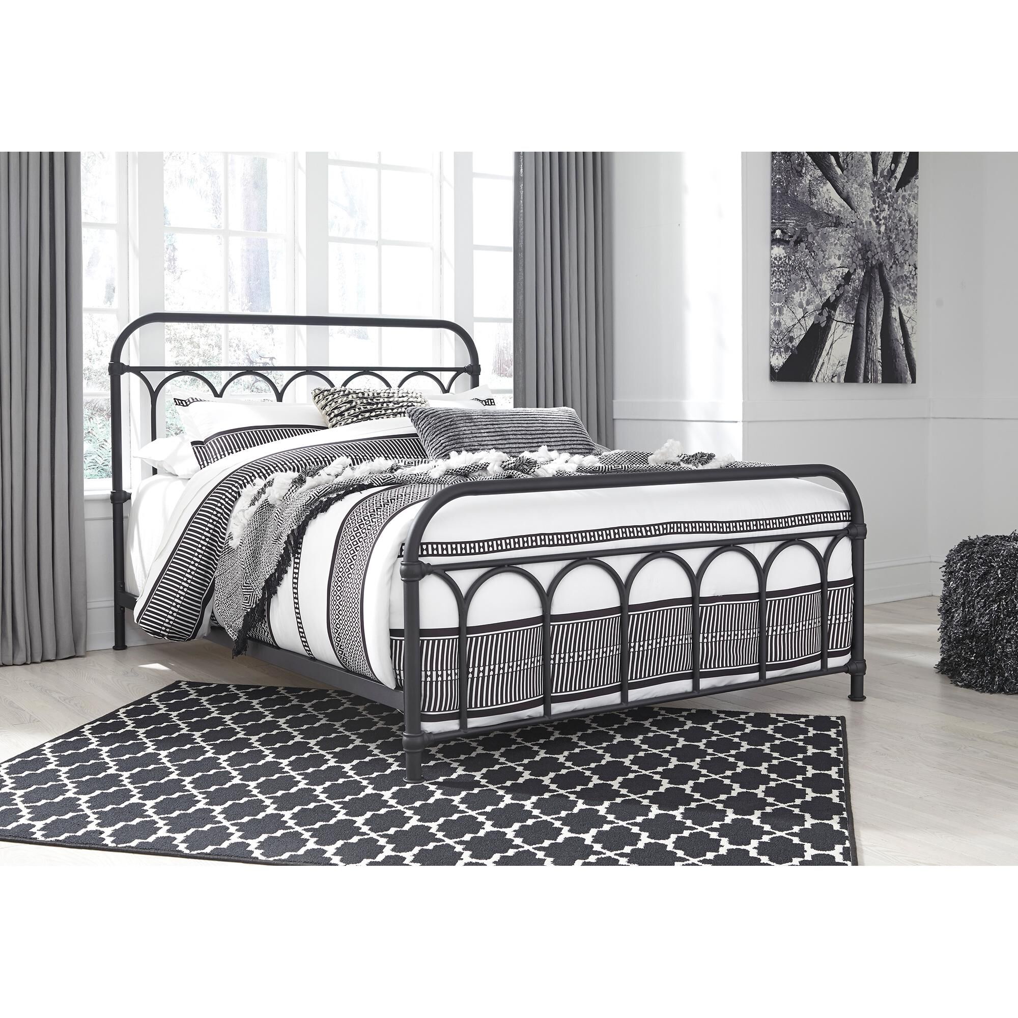 Ashley furniture store metal headboards